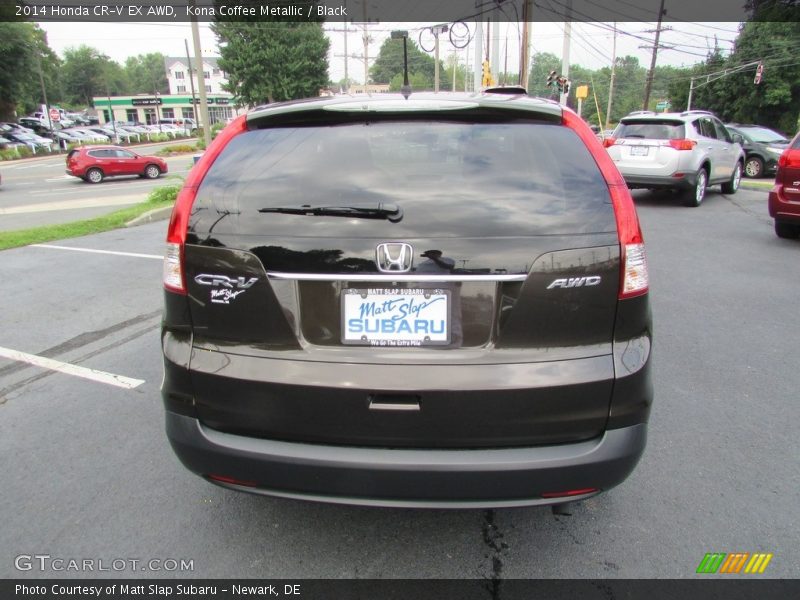 Kona Coffee Metallic / Black 2014 Honda CR-V EX AWD