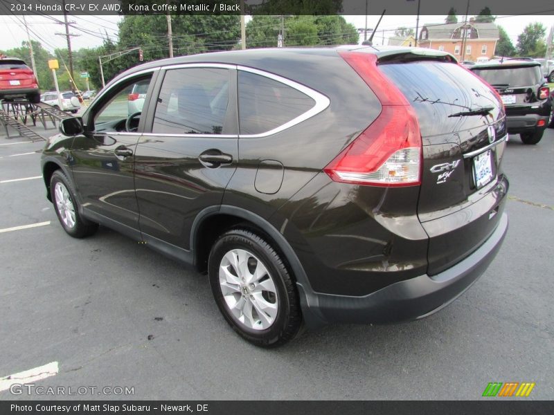Kona Coffee Metallic / Black 2014 Honda CR-V EX AWD