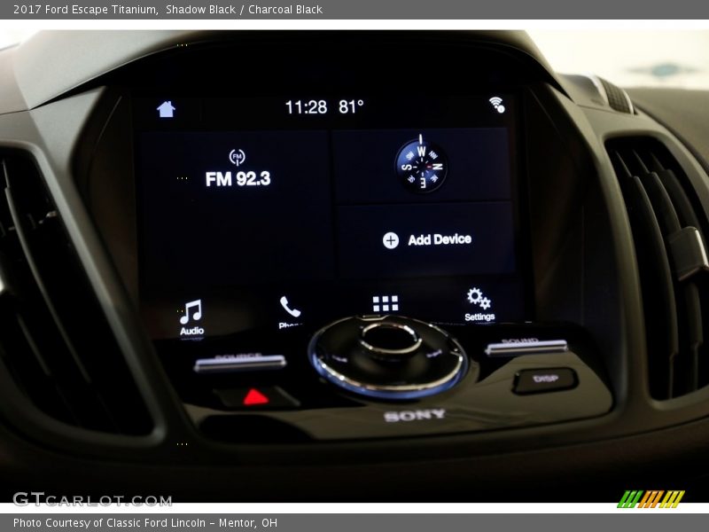 Shadow Black / Charcoal Black 2017 Ford Escape Titanium