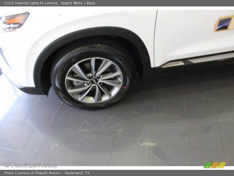 Quartz White / Black 2020 Hyundai Santa Fe Limited