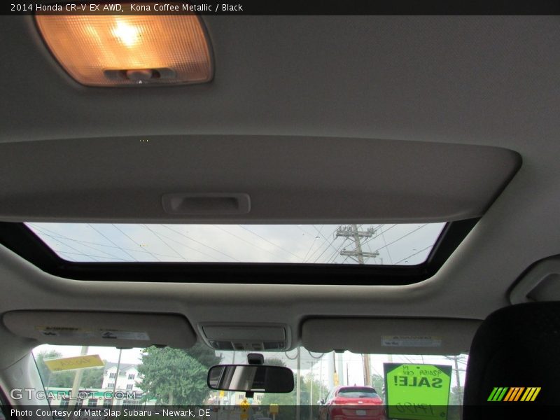 Kona Coffee Metallic / Black 2014 Honda CR-V EX AWD