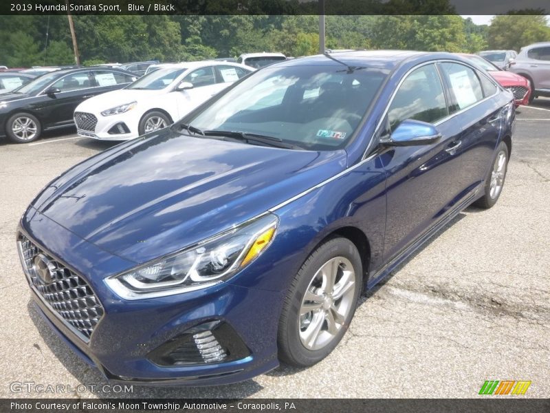 Blue / Black 2019 Hyundai Sonata Sport