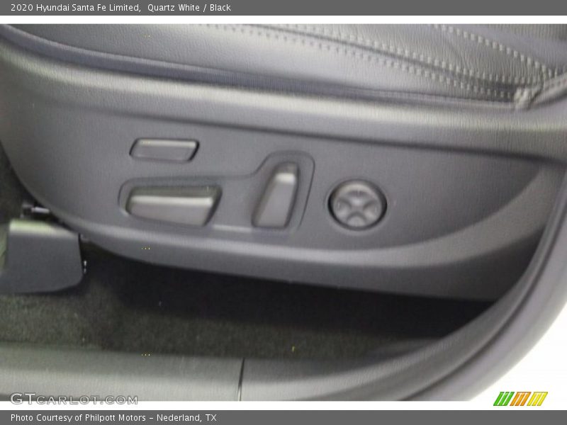 Quartz White / Black 2020 Hyundai Santa Fe Limited