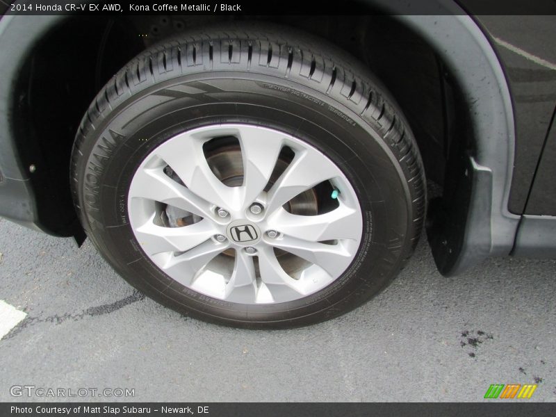 Kona Coffee Metallic / Black 2014 Honda CR-V EX AWD
