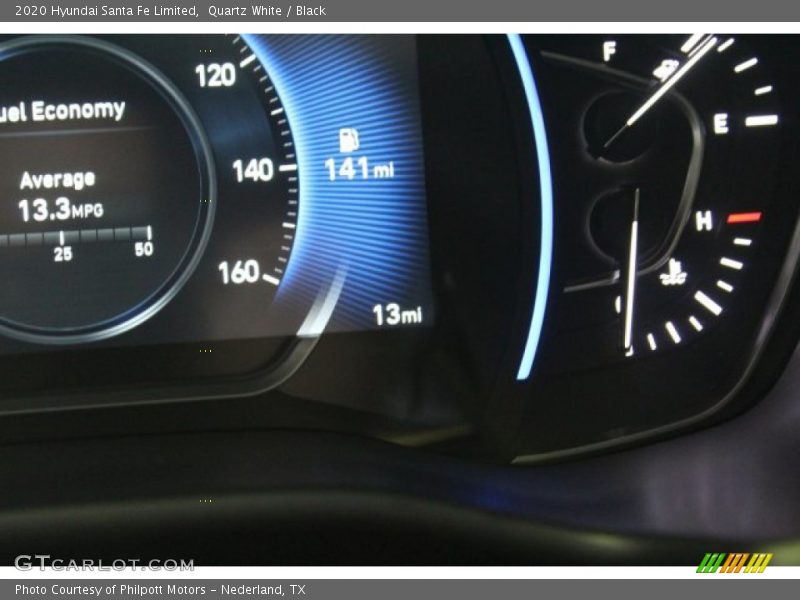Quartz White / Black 2020 Hyundai Santa Fe Limited