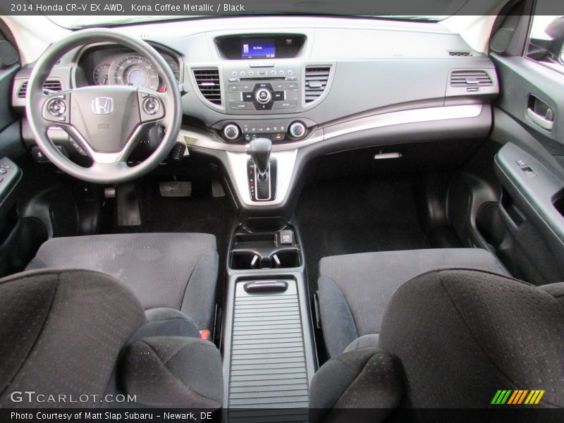 Kona Coffee Metallic / Black 2014 Honda CR-V EX AWD