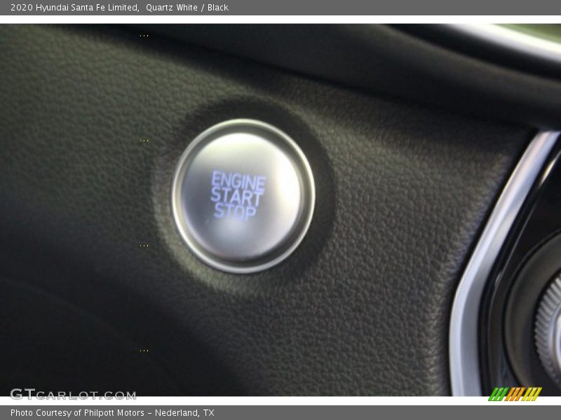 Quartz White / Black 2020 Hyundai Santa Fe Limited