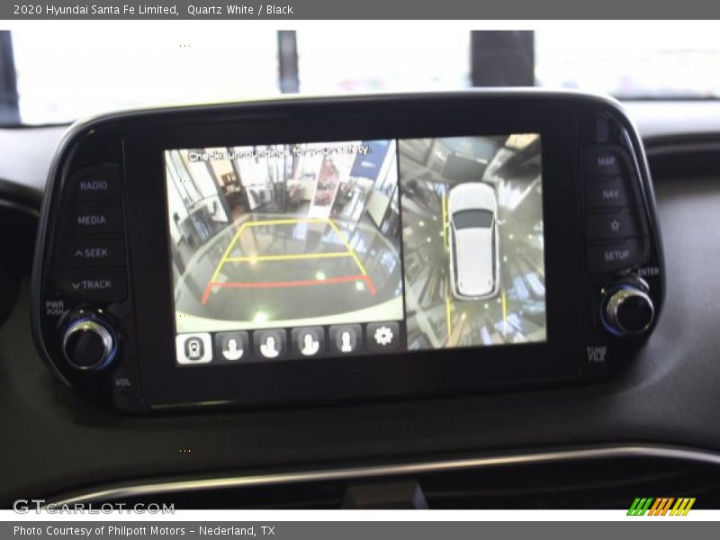 Quartz White / Black 2020 Hyundai Santa Fe Limited