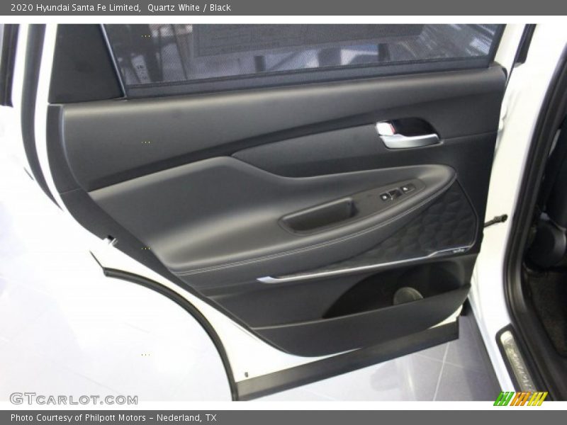 Quartz White / Black 2020 Hyundai Santa Fe Limited