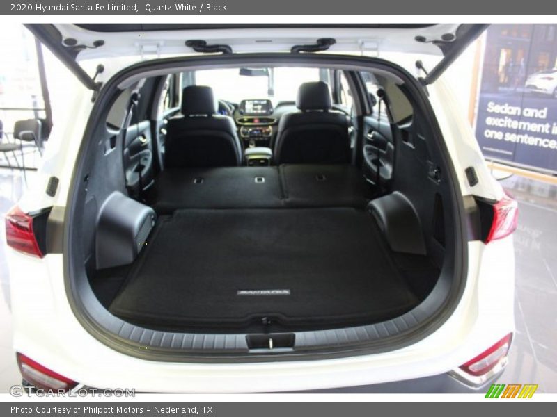 Quartz White / Black 2020 Hyundai Santa Fe Limited