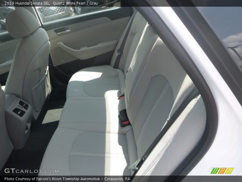 Quartz White Pearl / Gray 2019 Hyundai Sonata SEL