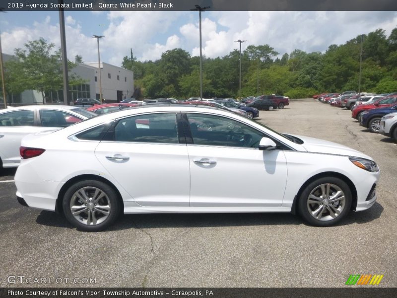 Quartz White Pearl / Black 2019 Hyundai Sonata Limited