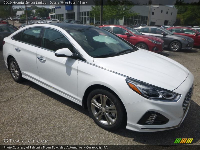 Quartz White Pearl / Black 2019 Hyundai Sonata Limited