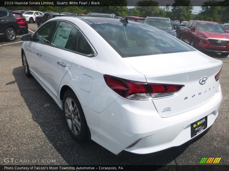Quartz White Pearl / Black 2019 Hyundai Sonata Limited