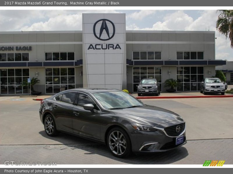 Machine Gray Metallic / Black 2017 Mazda Mazda6 Grand Touring
