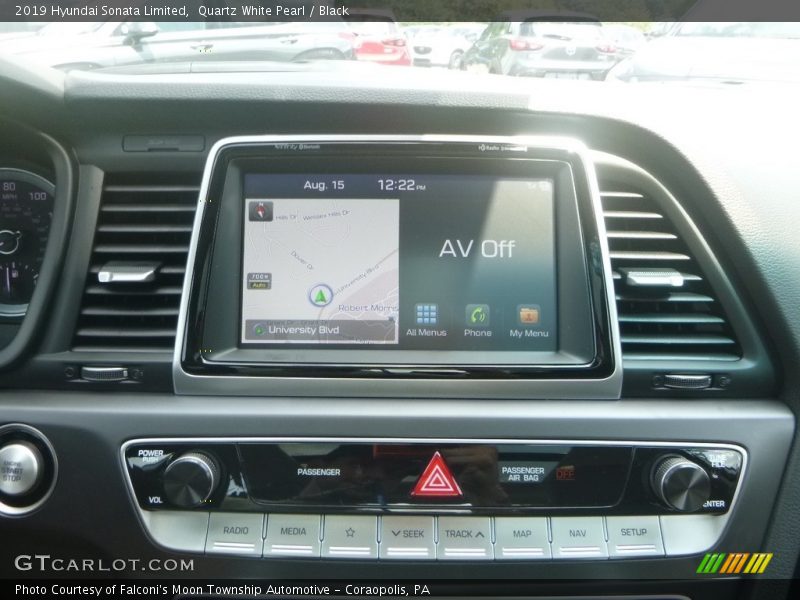 Quartz White Pearl / Black 2019 Hyundai Sonata Limited