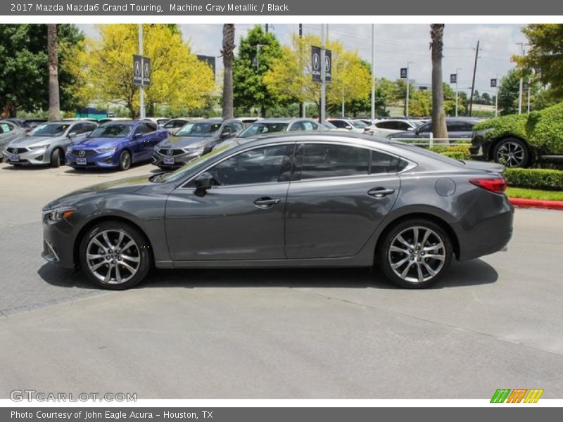 Machine Gray Metallic / Black 2017 Mazda Mazda6 Grand Touring