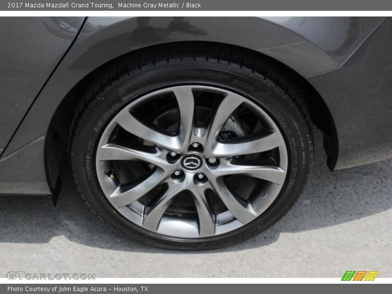 Machine Gray Metallic / Black 2017 Mazda Mazda6 Grand Touring