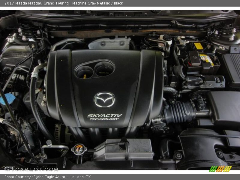 Machine Gray Metallic / Black 2017 Mazda Mazda6 Grand Touring