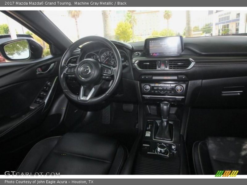Machine Gray Metallic / Black 2017 Mazda Mazda6 Grand Touring