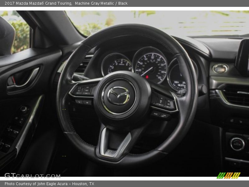 Machine Gray Metallic / Black 2017 Mazda Mazda6 Grand Touring