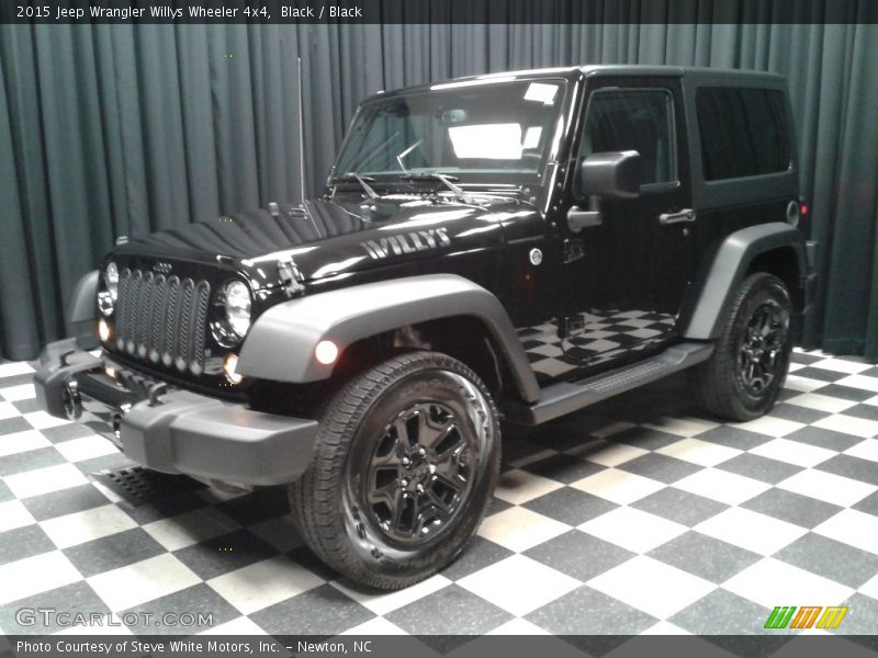 Black / Black 2015 Jeep Wrangler Willys Wheeler 4x4