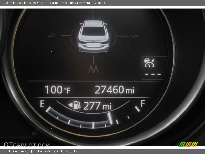 Machine Gray Metallic / Black 2017 Mazda Mazda6 Grand Touring