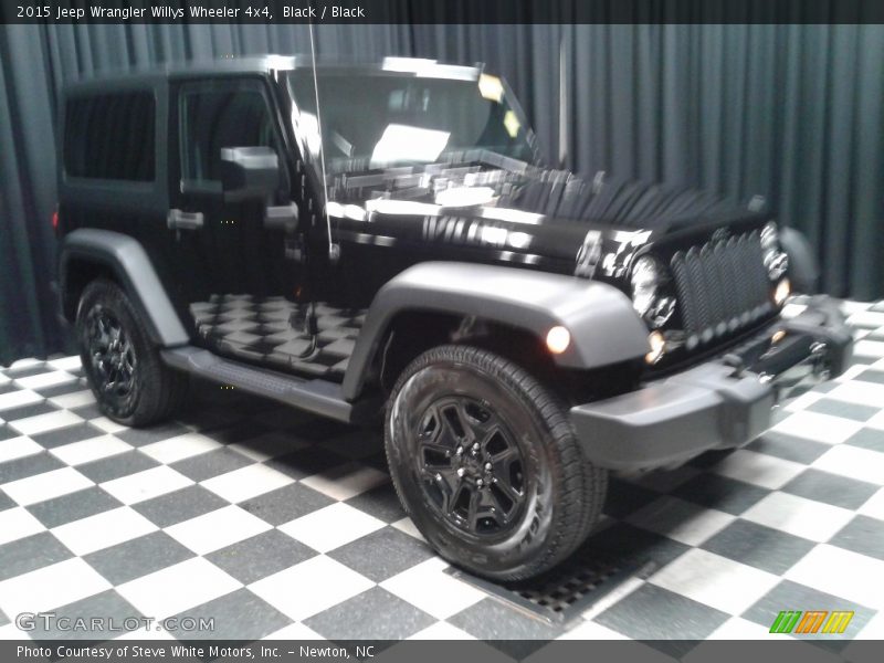 Black / Black 2015 Jeep Wrangler Willys Wheeler 4x4