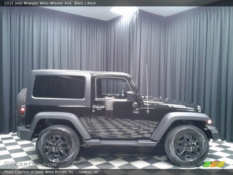 Black / Black 2015 Jeep Wrangler Willys Wheeler 4x4