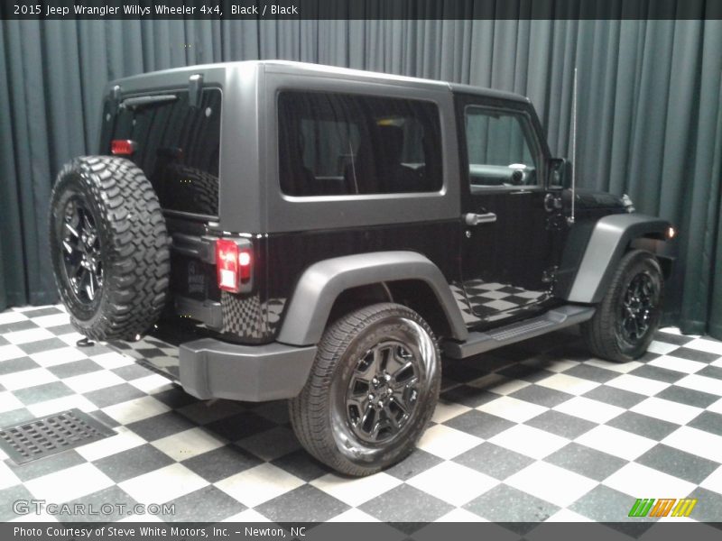 Black / Black 2015 Jeep Wrangler Willys Wheeler 4x4