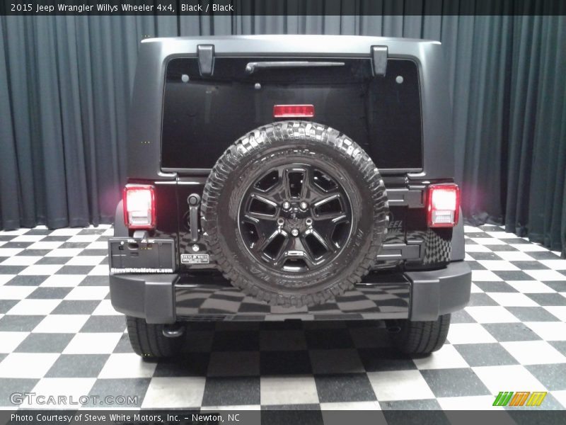 Black / Black 2015 Jeep Wrangler Willys Wheeler 4x4