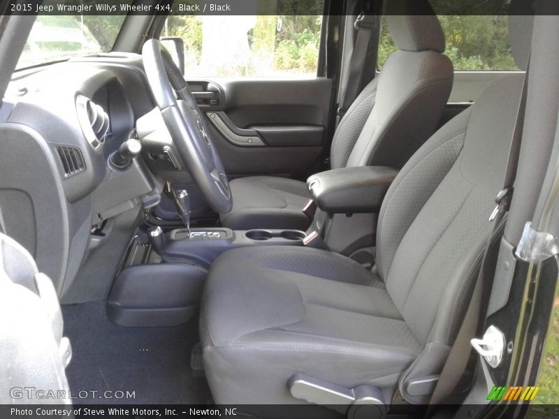 Black / Black 2015 Jeep Wrangler Willys Wheeler 4x4