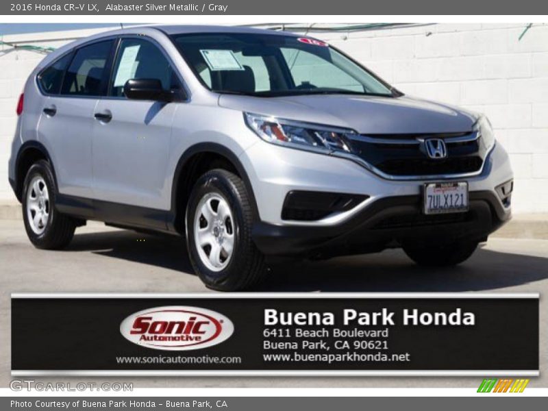 Alabaster Silver Metallic / Gray 2016 Honda CR-V LX