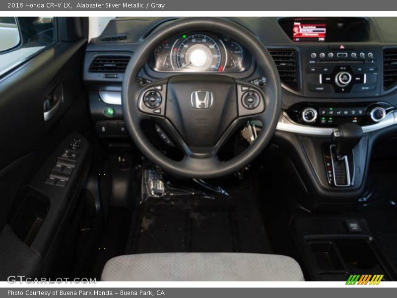 Alabaster Silver Metallic / Gray 2016 Honda CR-V LX