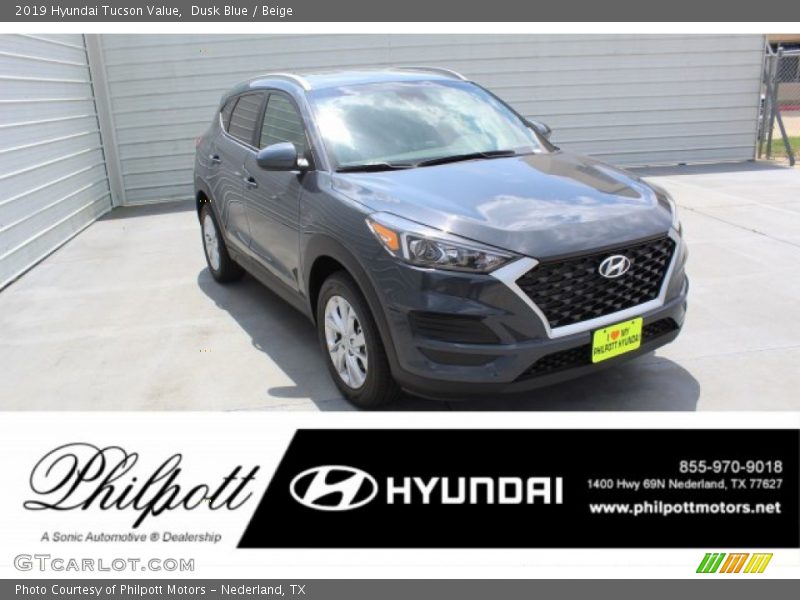 Dusk Blue / Beige 2019 Hyundai Tucson Value