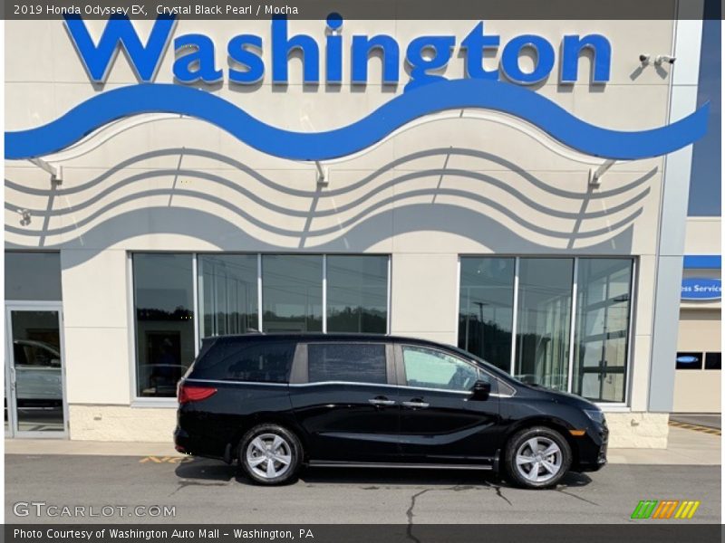 Crystal Black Pearl / Mocha 2019 Honda Odyssey EX