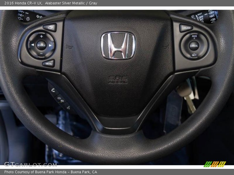 Alabaster Silver Metallic / Gray 2016 Honda CR-V LX