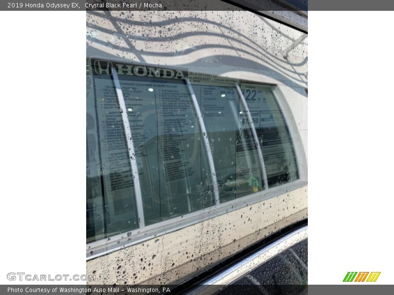 Crystal Black Pearl / Mocha 2019 Honda Odyssey EX