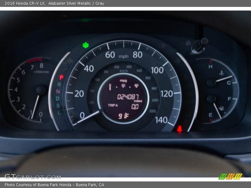 Alabaster Silver Metallic / Gray 2016 Honda CR-V LX