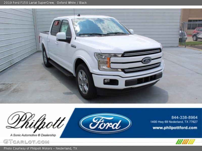 Oxford White / Black 2019 Ford F150 Lariat SuperCrew