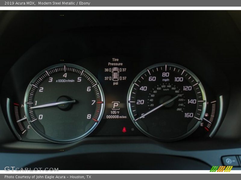 Modern Steel Metallic / Ebony 2019 Acura MDX