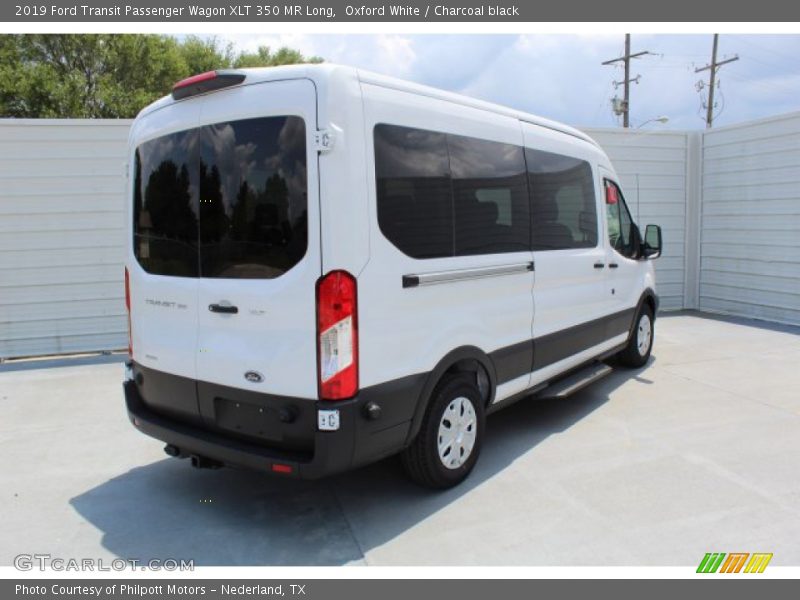 Oxford White / Charcoal black 2019 Ford Transit Passenger Wagon XLT 350 MR Long