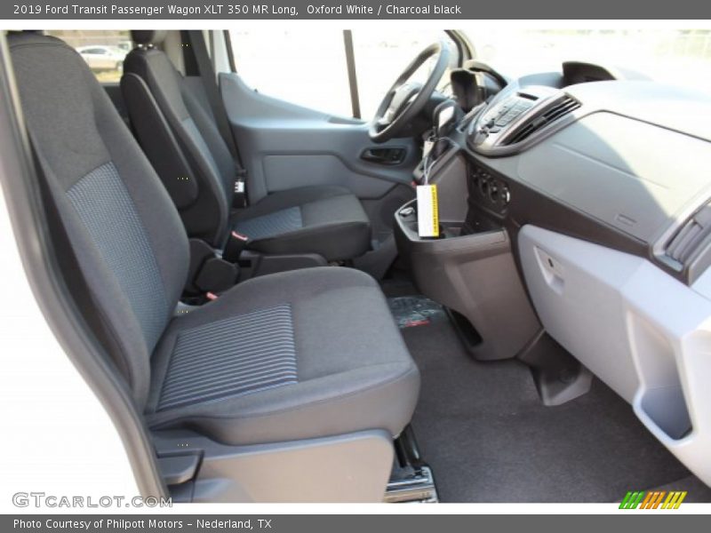 Front Seat of 2019 Transit Passenger Wagon XLT 350 MR Long