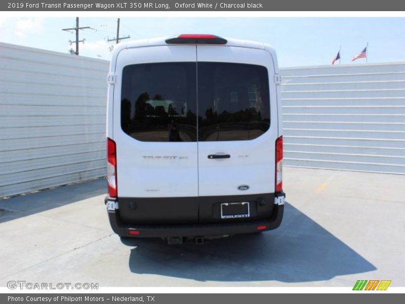 Oxford White / Charcoal black 2019 Ford Transit Passenger Wagon XLT 350 MR Long