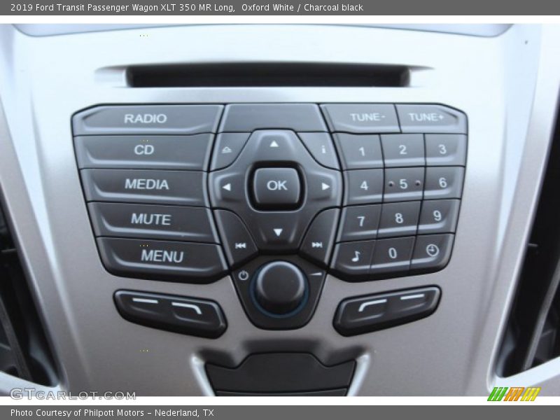 Oxford White / Charcoal black 2019 Ford Transit Passenger Wagon XLT 350 MR Long