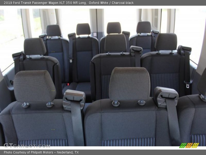 Oxford White / Charcoal black 2019 Ford Transit Passenger Wagon XLT 350 MR Long