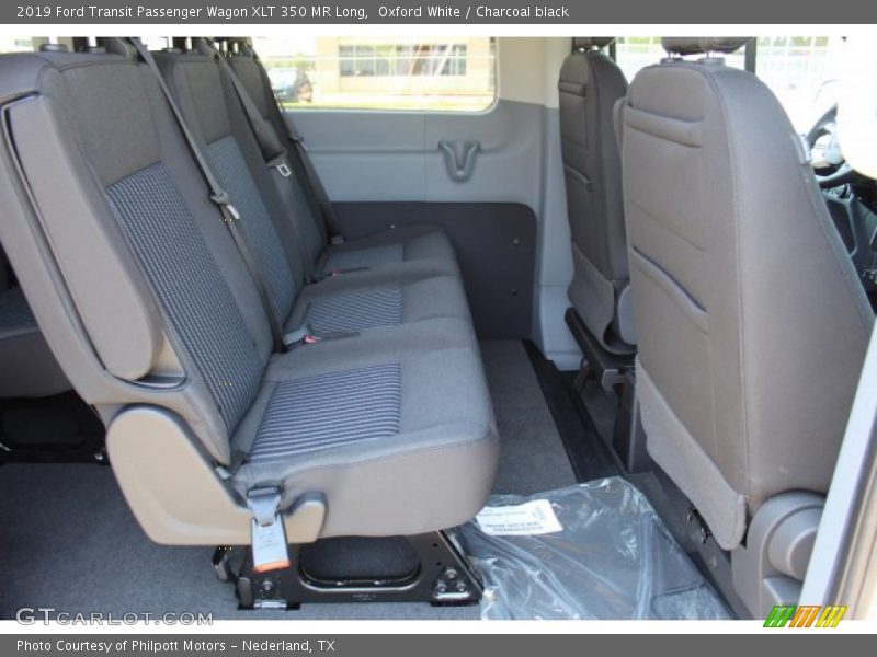 Oxford White / Charcoal black 2019 Ford Transit Passenger Wagon XLT 350 MR Long