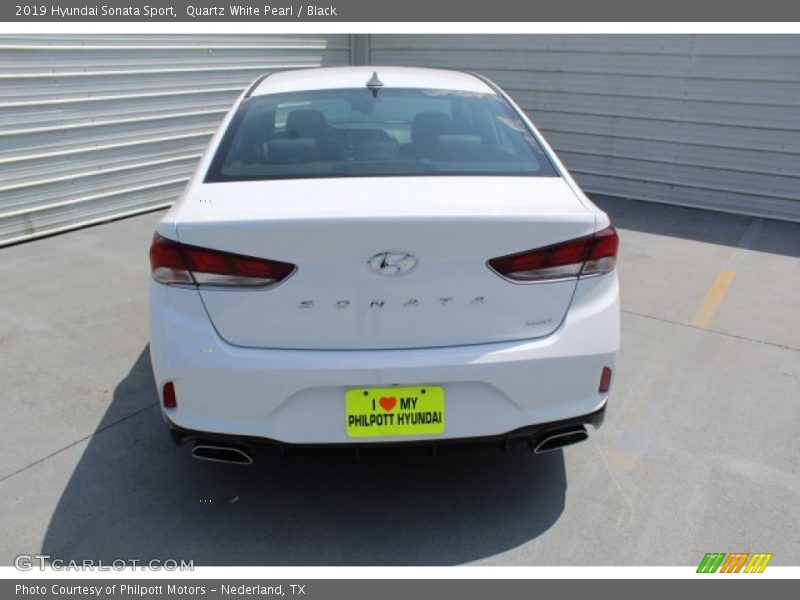 Quartz White Pearl / Black 2019 Hyundai Sonata Sport