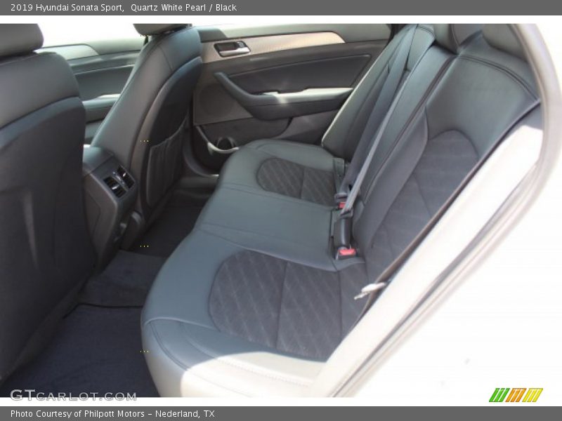 Quartz White Pearl / Black 2019 Hyundai Sonata Sport