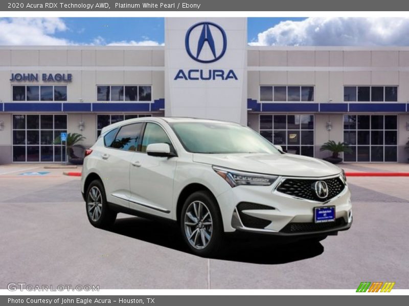 Platinum White Pearl / Ebony 2020 Acura RDX Technology AWD